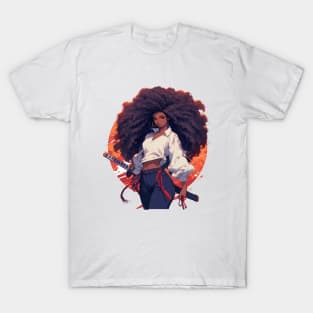 Afro Samurai Girl T-Shirt